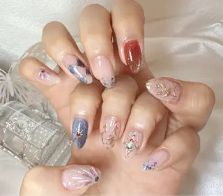 ネイル 【パラジェル・フィルイン】 T&BNAIL STUDIO所属・あまるめ ゆきえのネイルデザイン