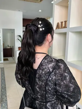 ロング alu所属・alu yuinaのヘアスタイル