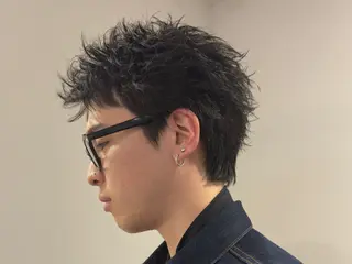 ショート mulah所属・🌟抜け感カラー/ メンズカット/坂本竣のヘアスタイル