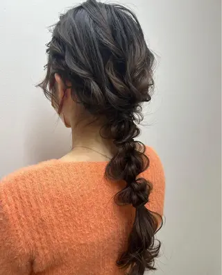 ロング ヘアアレンジ 🌱ボブ/レイヤー/ ベージュ/あやみ✨のヘアスタイル