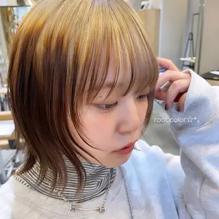 カラー 𝙢𝙞𝙮𝙪🎀 girly hairのヘアスタイル