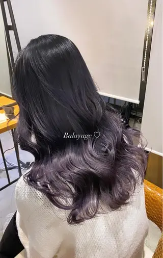 ロング 韓国レイヤー/透明感 カラー🦋mioのヘアスタイル