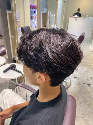 パーマ メンズ パーマ特化/フェザー パーマシャドウ/真生のヘアスタイル