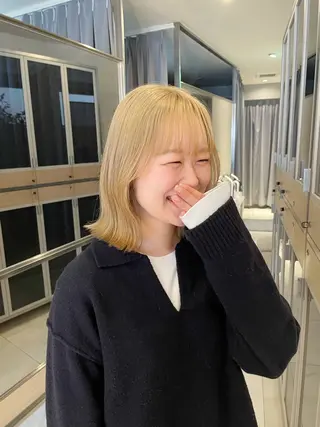 ミディアム カラー ヘアアレンジ 艶髪/レイヤーカット 🐣misakiのヘアスタイル