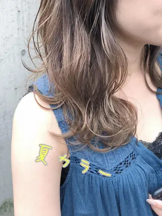 セミロング カラー 似合わせ専門美容師 なかじまのヘアスタイル