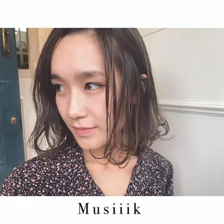 ショート カラー パーマ Musiiik hairのヘアスタイル