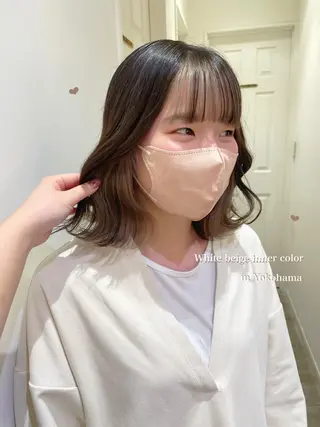 ミディアム カラー エクステ/ハイトーン 🐏☁️miminaのヘアスタイル