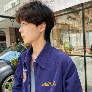 パーマ メンズ ブロンド／ブリーチ 【SITY.】のヘアスタイル