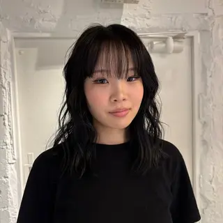 ミディアム カラー nameless miichiのヘアスタイル