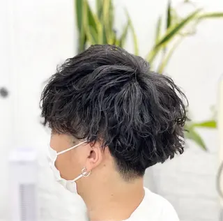 ショート メンズパーマ 特化中澤のヘアスタイル