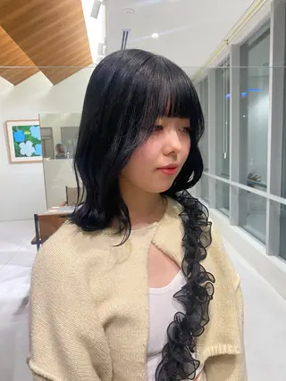 ミディアム 🎀透明感× 暖色カラーつな🎀のヘアスタイル