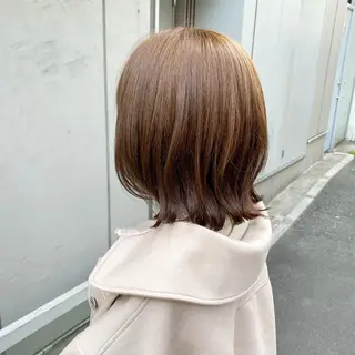 ショート カラー 💕コテ巻き風パーマ 💕KEIYA 💕のヘアスタイル
