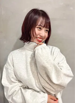 ミディアム Musee plume所属・荻野七菜子 ボブのヘアスタイル