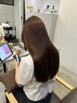 セミロング 韓国×艶ハイトーンが ✨絶対可愛い✨七夏海のヘアスタイル