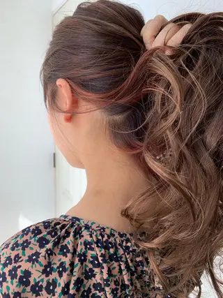 ロング カラー fio マナミのヘアスタイル