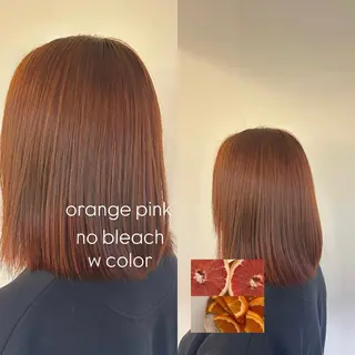 ミディアム カラー 松井 詩織のヘアスタイル