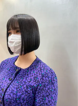 ショート Misaki /ボブ/縮毛矯正のヘアスタイル