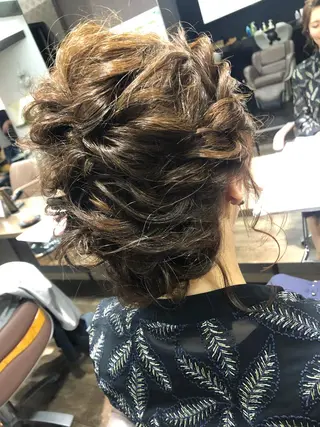 ミディアム ヘアアレンジ pep所属・pep natsumiのヘアスタイル