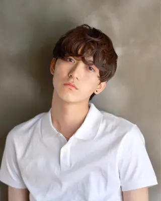 ショート パーマ メンズ 木村陸弥 似合わせ 透明感カラー🌿のヘアスタイル
