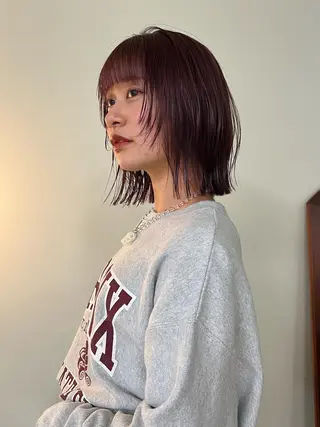 ミディアム カラー 小林 美咲のヘアスタイル