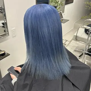 ミディアム カラー REAL 心斎橋所属・ブリーチ/ベージュ /デザイン/ナツミのヘアスタイル