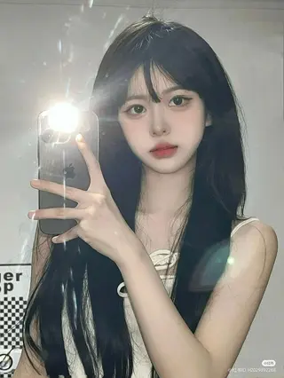 ロング カラー 🤍大人っぽ韓国暗髪 🤍Asuka🤍のヘアスタイル