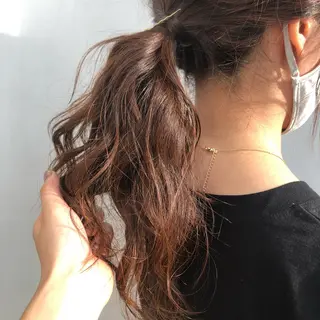 ロング カラー ヘアアレンジ 【柔らか透明感✨/ 似合せ前髪】大石葉月のヘアスタイル