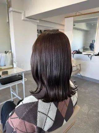 ミディアム カラー lil所属・月館 怜奈のヘアスタイル