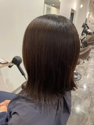 ミディアム カラー 大谷 杏菜のヘアスタイル