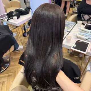 セミロング 韓国ヘア/艶髪/ 透明感カラー/つぐみのヘアスタイル