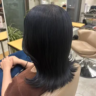 ミディアム カラー rion🪽 /wカラー・縮毛矯正のヘアスタイル