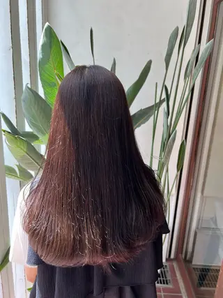 ロング カラー ブリーチカラー🦖 岡部木乃夏のヘアスタイル