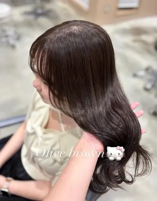 カラー Euphoria銀座店所属・縮毛矯正/Wカラー 🎀𝐒𝐀𝐊𝐈のヘアスタイル