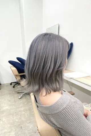 ミディアム カラー BOB🌟ハイトーン /ブリーチ/TAKUのヘアスタイル