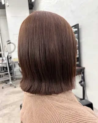 ショート カラー ヘアアレンジ 🌱ボブ/レイヤー/ ベージュ/あやみ✨のヘアスタイル