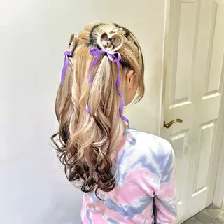 ヘアアレンジ 🎀透明感カラー🎀 ヘアメ／mikotoのヘアスタイル