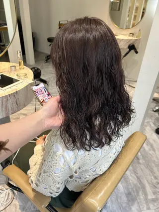ミディアム カラー じゅわっと暖色カラー 🍊Moemiのヘアスタイル