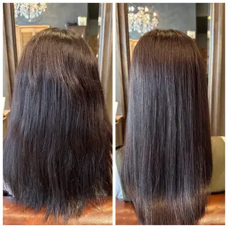 ロング LOANA カラー &縮毛モデル募集のヘアスタイル