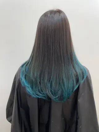 セミロング eL HAIR SALON なんば店所属・ブリーチカラー特化 /焼田貴明のヘアスタイル