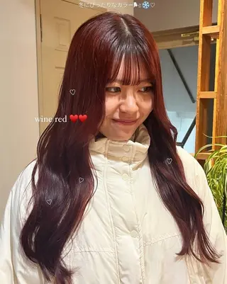 ロング カラー alku 中目黒所属・ai🎀中目黒美容室 /暖色×ガーリーのヘアスタイル