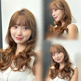 セミロング 大宮/透明感カラー＆ 美髪矯正🎀ゆづきのヘアスタイル