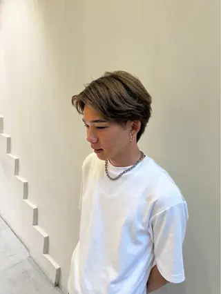 メンズ 韓国風顔まわり/ベー ジュ/マツエク♡美咲のマツエク・マツパデザイン