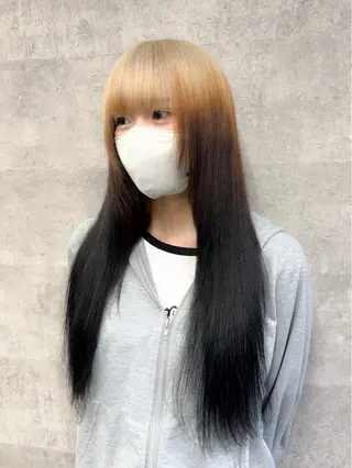 ロング カラー ハイトーンエクステ 🎩カズキ🎩のヘアスタイル