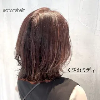 ミディアム カラー DX SHARE SALON所属・matka白髪ぼかし 大人ヘア/KEIKOのヘアスタイル