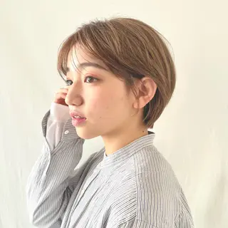 ショート カラー パーマ ショートボブ縮毛矯正 髪質改善のプロ山道潤のヘアスタイル