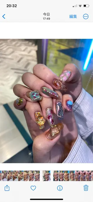 ネイル Shiori･:* 💫のネイルデザイン