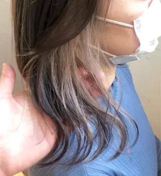 ミディアム カラー 💙あかみね 💙（mine）のヘアスタイル