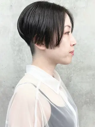 ショート 小顔ボブ/お悩み解決 /ボブパーマ/とういのヘアスタイル