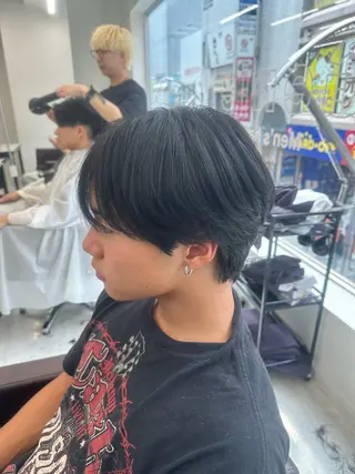 メンズ ニュアンス/フェザー /ウルフ/伶馬のヘアスタイル