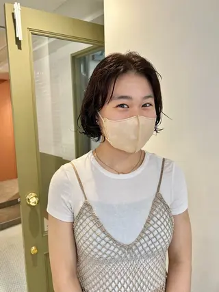 ミディアム パーマ メンズカット /パーマ🍀田畑玖音のヘアスタイル